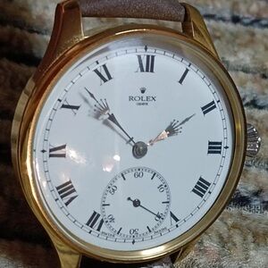 RARE OOAK Authentic ROLEX MARCONI Pocket-watch Converted to Wristwatch!!